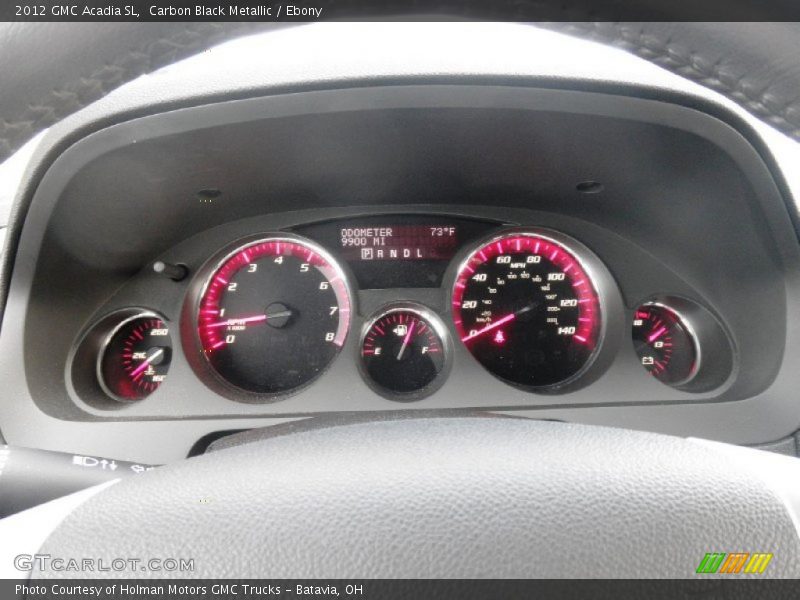 Carbon Black Metallic / Ebony 2012 GMC Acadia SL