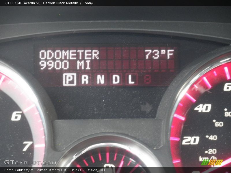 Carbon Black Metallic / Ebony 2012 GMC Acadia SL