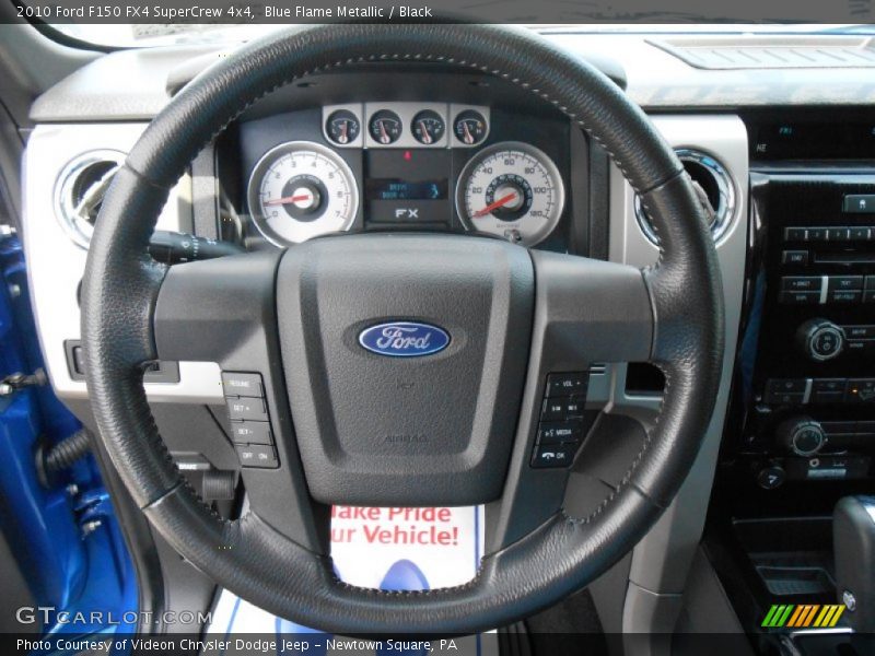 Blue Flame Metallic / Black 2010 Ford F150 FX4 SuperCrew 4x4