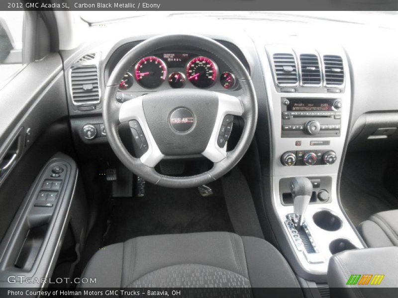 Carbon Black Metallic / Ebony 2012 GMC Acadia SL