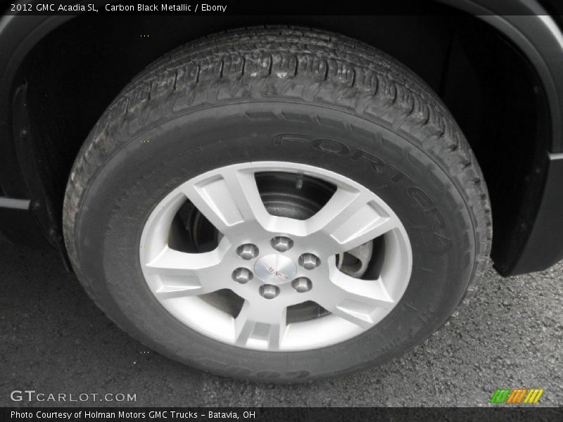 Carbon Black Metallic / Ebony 2012 GMC Acadia SL
