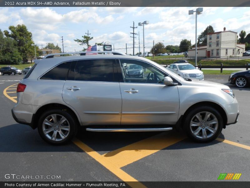 Palladium Metallic / Ebony 2012 Acura MDX SH-AWD Advance