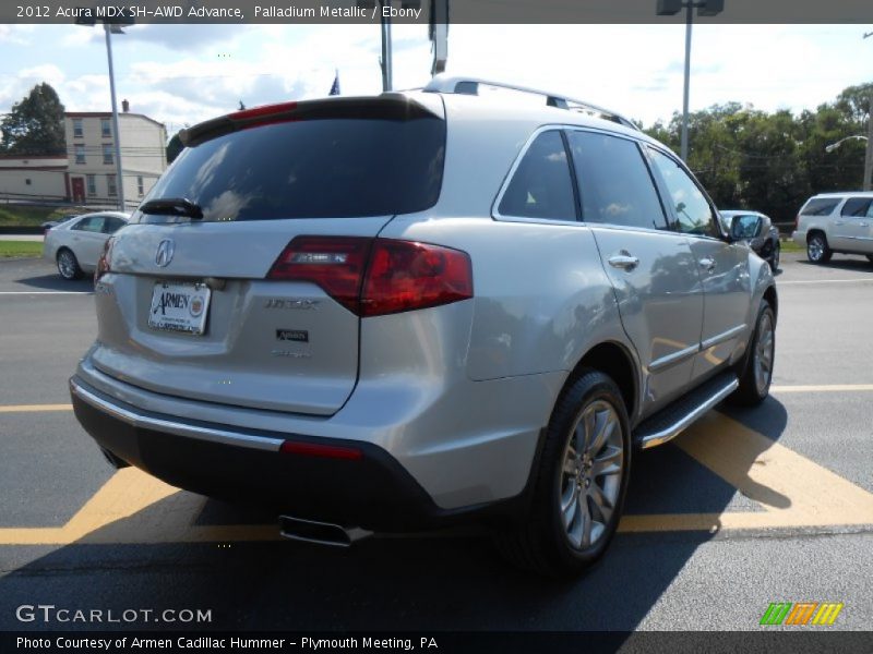 Palladium Metallic / Ebony 2012 Acura MDX SH-AWD Advance