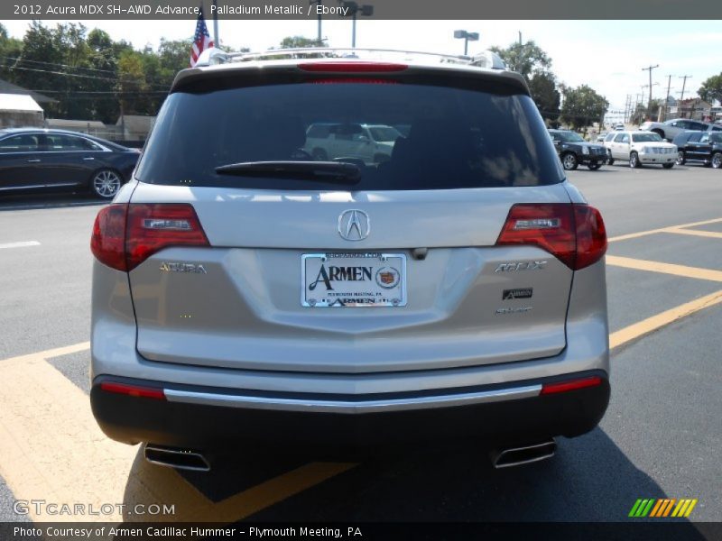 Palladium Metallic / Ebony 2012 Acura MDX SH-AWD Advance