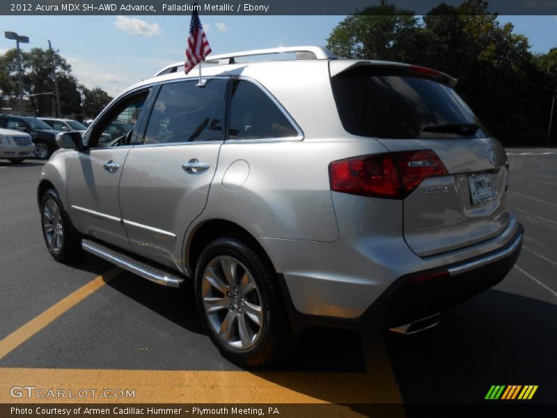 Palladium Metallic / Ebony 2012 Acura MDX SH-AWD Advance