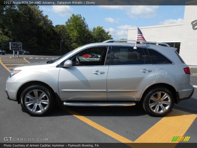 Palladium Metallic / Ebony 2012 Acura MDX SH-AWD Advance
