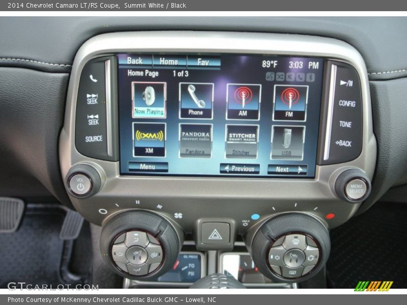Controls of 2014 Camaro LT/RS Coupe