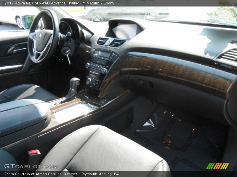 Palladium Metallic / Ebony 2012 Acura MDX SH-AWD Advance