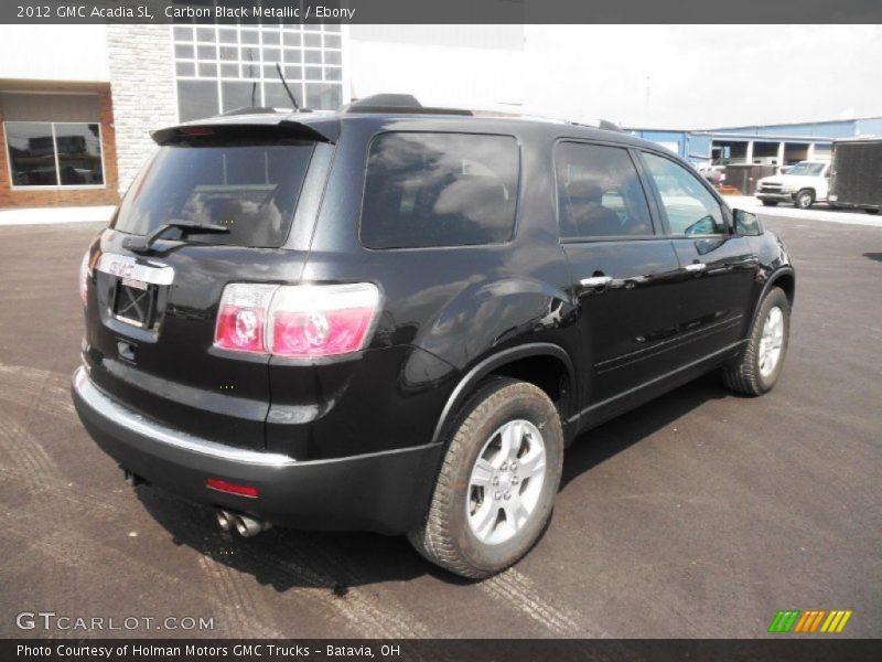 Carbon Black Metallic / Ebony 2012 GMC Acadia SL