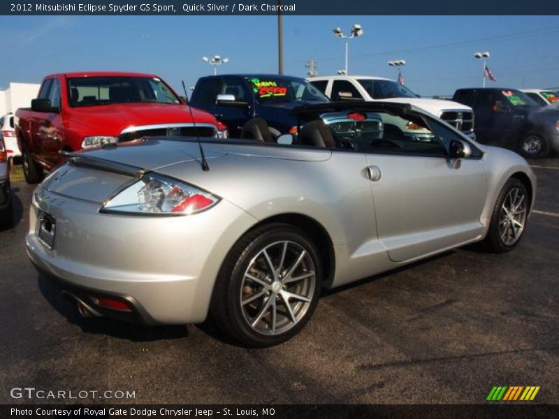 Quick Silver / Dark Charcoal 2012 Mitsubishi Eclipse Spyder GS Sport