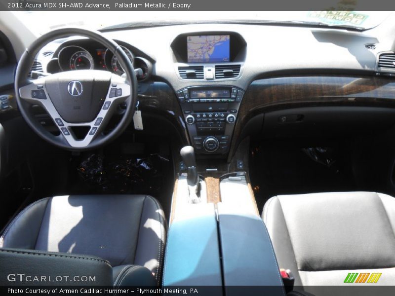 Palladium Metallic / Ebony 2012 Acura MDX SH-AWD Advance
