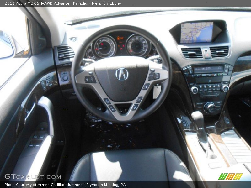 Palladium Metallic / Ebony 2012 Acura MDX SH-AWD Advance