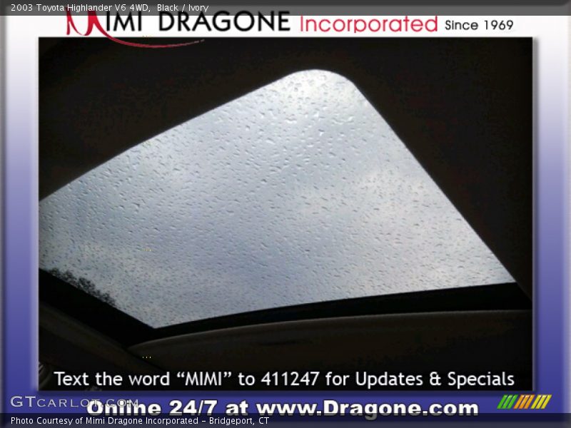 Black / Ivory 2003 Toyota Highlander V6 4WD