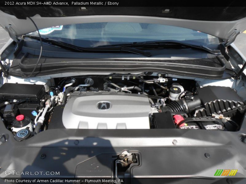 Palladium Metallic / Ebony 2012 Acura MDX SH-AWD Advance