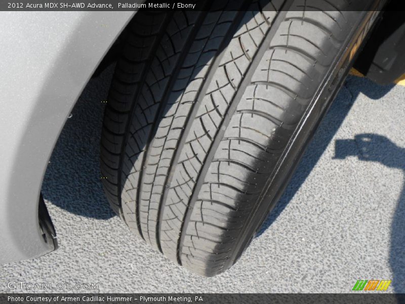 Palladium Metallic / Ebony 2012 Acura MDX SH-AWD Advance