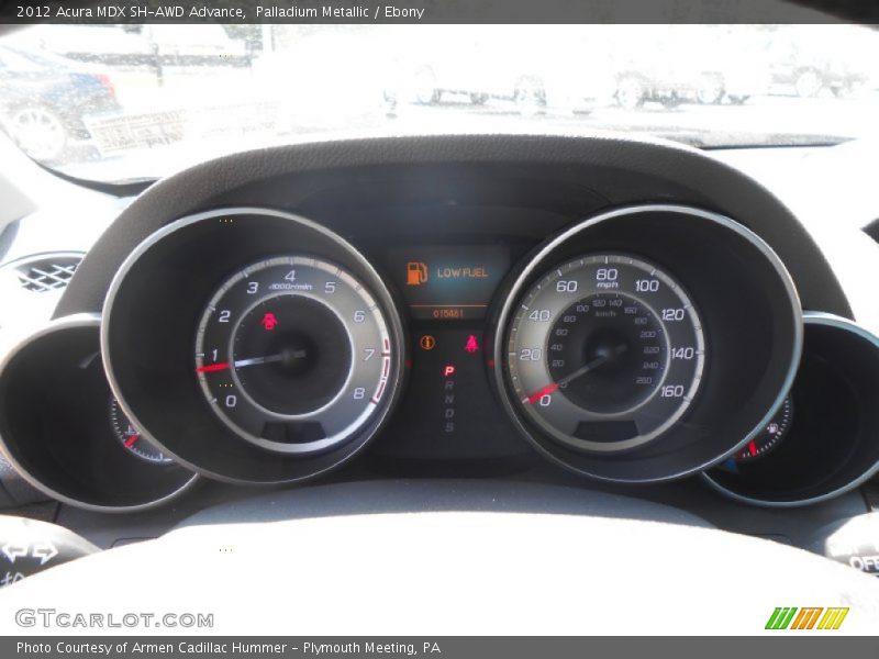 Palladium Metallic / Ebony 2012 Acura MDX SH-AWD Advance