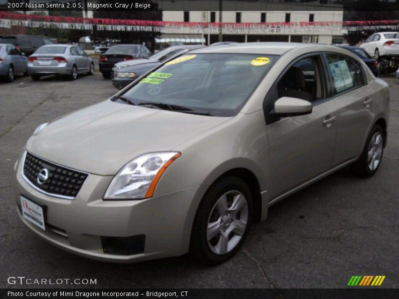 Magnetic Gray / Beige 2007 Nissan Sentra 2.0 S