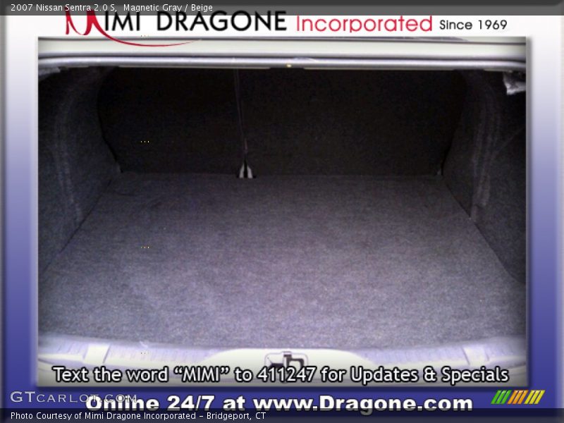Magnetic Gray / Beige 2007 Nissan Sentra 2.0 S