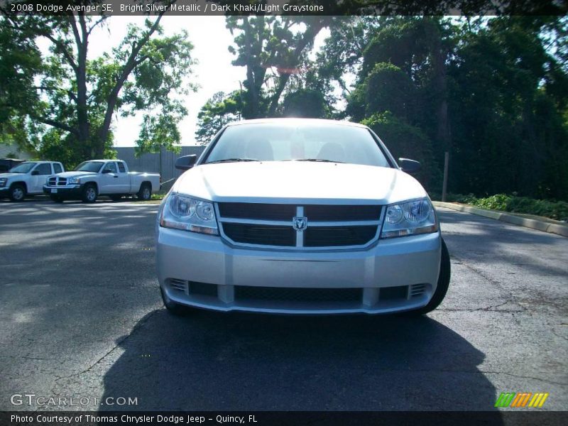 Bright Silver Metallic / Dark Khaki/Light Graystone 2008 Dodge Avenger SE