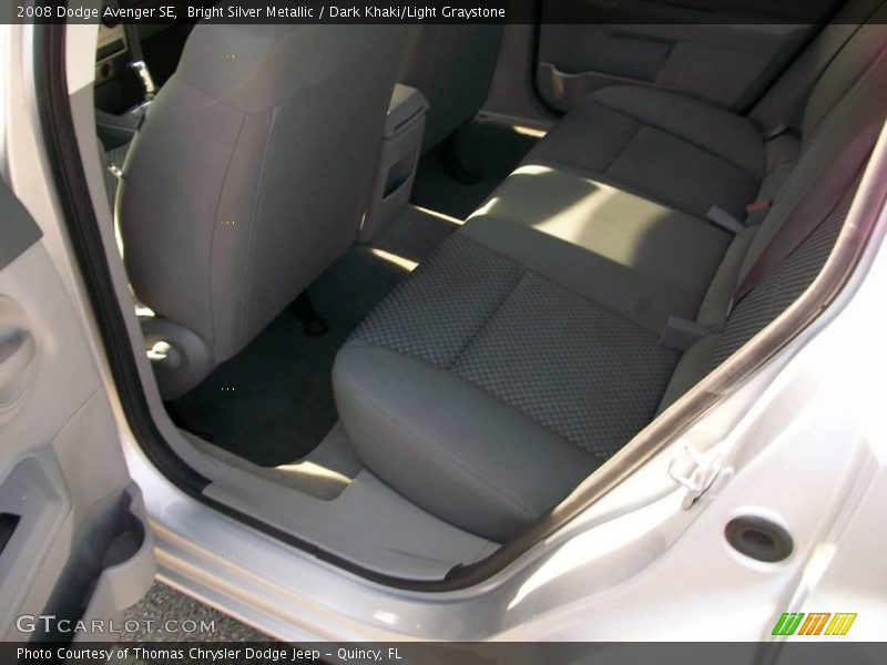 Bright Silver Metallic / Dark Khaki/Light Graystone 2008 Dodge Avenger SE