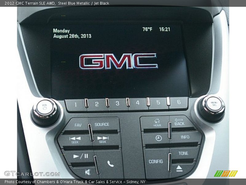 Steel Blue Metallic / Jet Black 2012 GMC Terrain SLE AWD