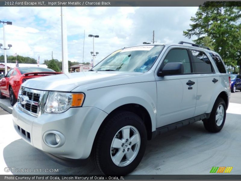 Ingot Silver Metallic / Charcoal Black 2012 Ford Escape XLT