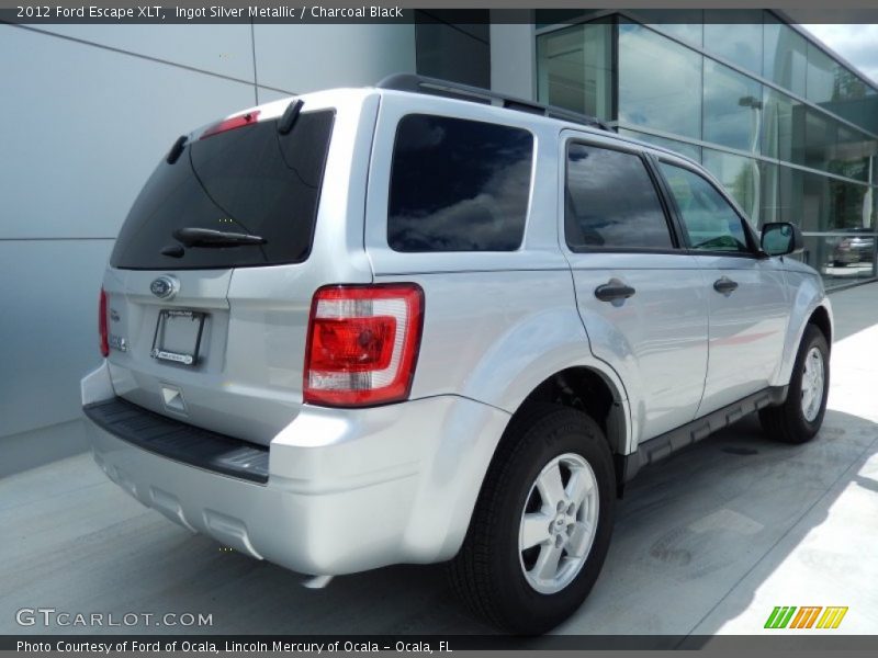 Ingot Silver Metallic / Charcoal Black 2012 Ford Escape XLT