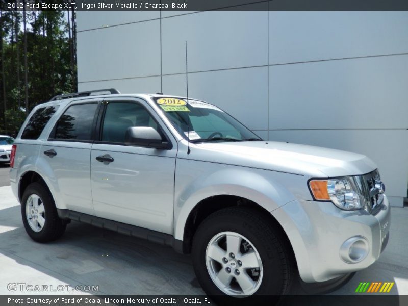 Ingot Silver Metallic / Charcoal Black 2012 Ford Escape XLT