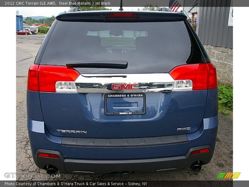 Steel Blue Metallic / Jet Black 2012 GMC Terrain SLE AWD