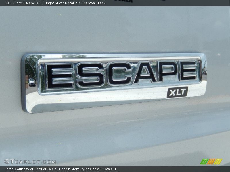 Ingot Silver Metallic / Charcoal Black 2012 Ford Escape XLT