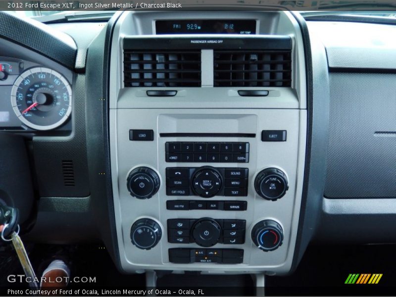 Ingot Silver Metallic / Charcoal Black 2012 Ford Escape XLT