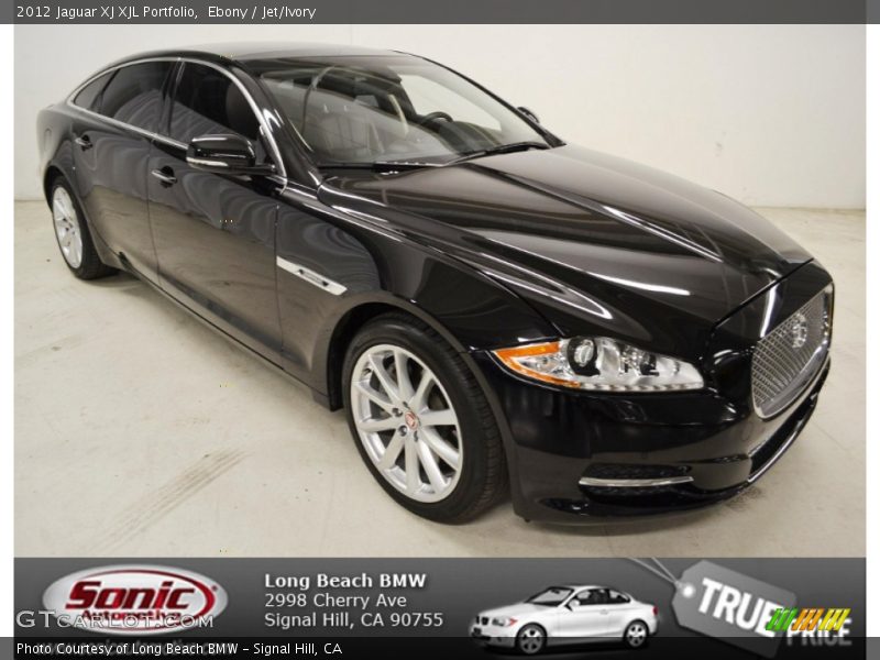 Ebony / Jet/Ivory 2012 Jaguar XJ XJL Portfolio