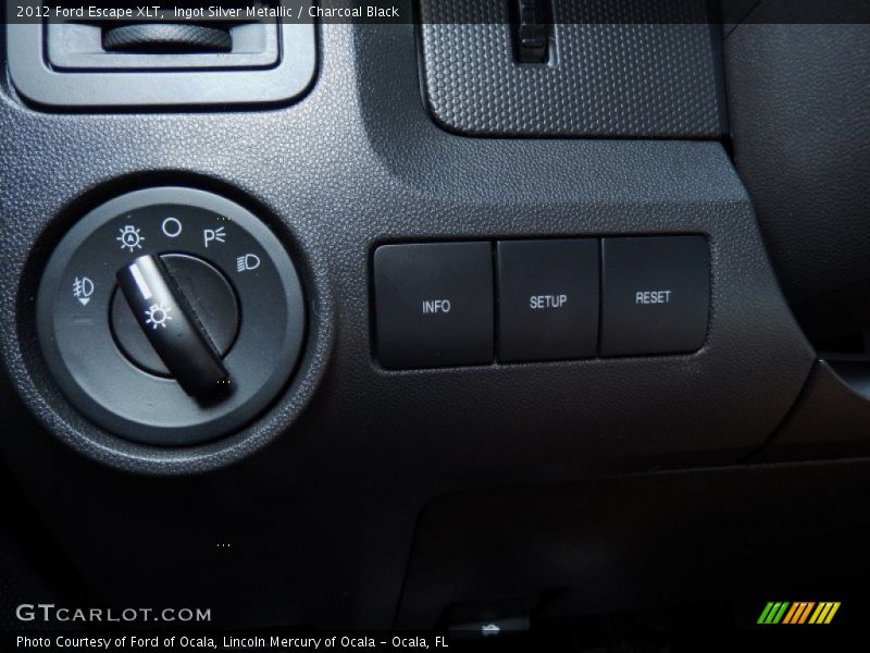 Ingot Silver Metallic / Charcoal Black 2012 Ford Escape XLT