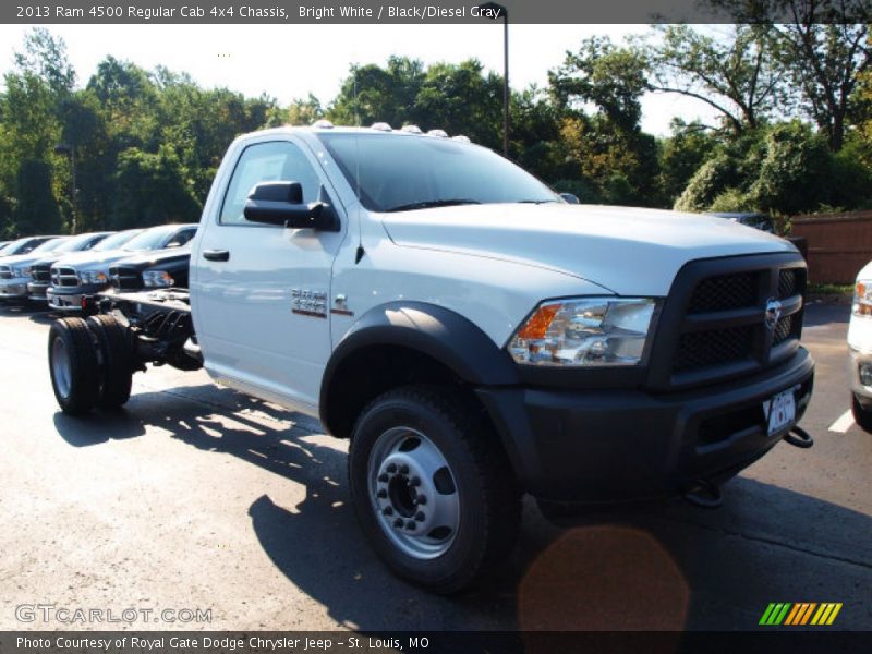 Bright White / Black/Diesel Gray 2013 Ram 4500 Regular Cab 4x4 Chassis