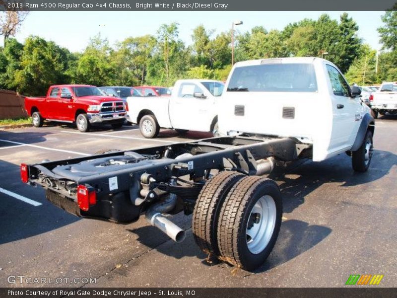 Bright White / Black/Diesel Gray 2013 Ram 4500 Regular Cab 4x4 Chassis