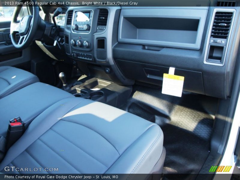 Bright White / Black/Diesel Gray 2013 Ram 4500 Regular Cab 4x4 Chassis