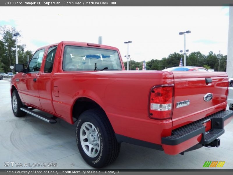 Torch Red / Medium Dark Flint 2010 Ford Ranger XLT SuperCab