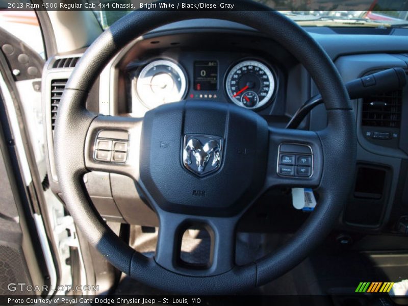 Bright White / Black/Diesel Gray 2013 Ram 4500 Regular Cab 4x4 Chassis