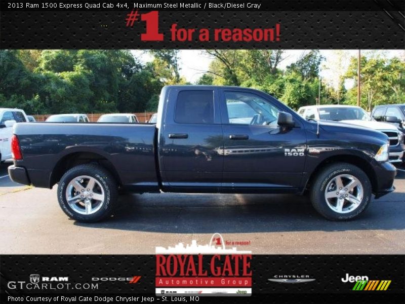 Maximum Steel Metallic / Black/Diesel Gray 2013 Ram 1500 Express Quad Cab 4x4