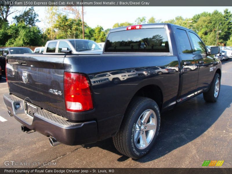 Maximum Steel Metallic / Black/Diesel Gray 2013 Ram 1500 Express Quad Cab 4x4