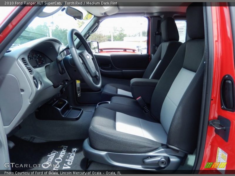  2010 Ranger XLT SuperCab Medium Dark Flint Interior