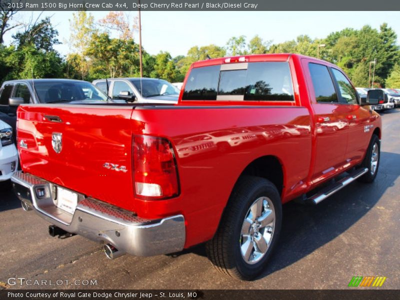 Deep Cherry Red Pearl / Black/Diesel Gray 2013 Ram 1500 Big Horn Crew Cab 4x4