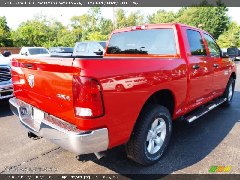 Flame Red / Black/Diesel Gray 2013 Ram 1500 Tradesman Crew Cab 4x4