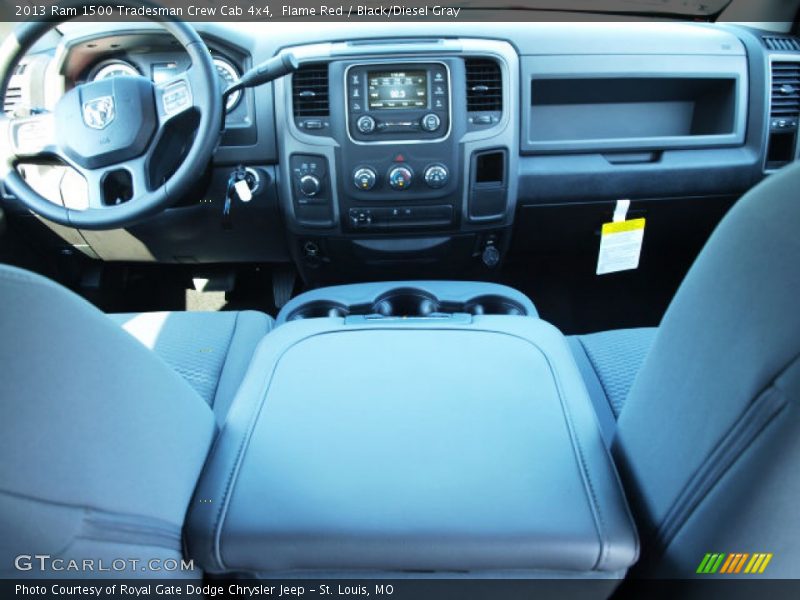 Flame Red / Black/Diesel Gray 2013 Ram 1500 Tradesman Crew Cab 4x4