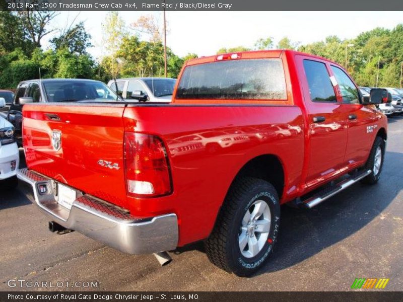 Flame Red / Black/Diesel Gray 2013 Ram 1500 Tradesman Crew Cab 4x4