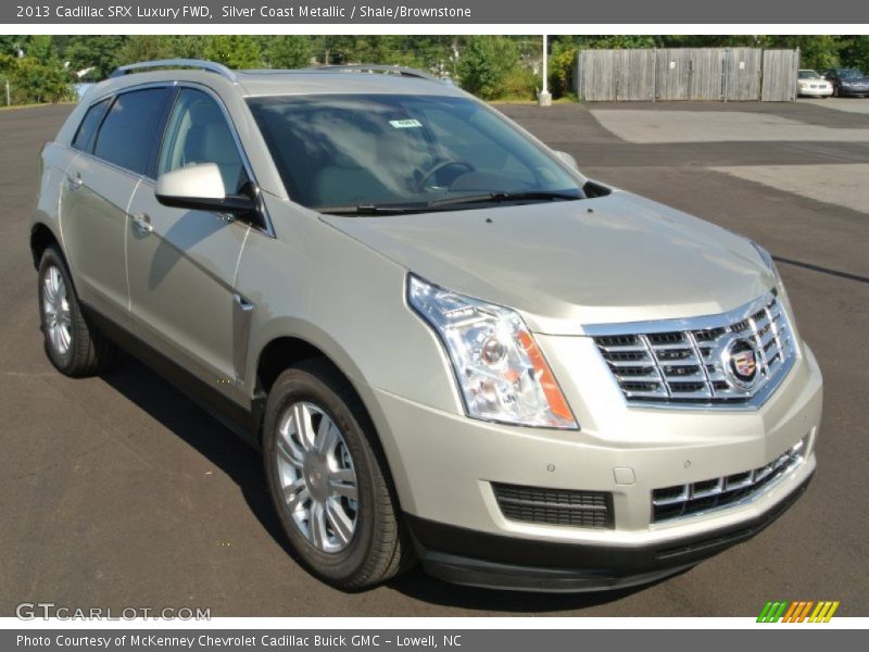 Silver Coast Metallic / Shale/Brownstone 2013 Cadillac SRX Luxury FWD
