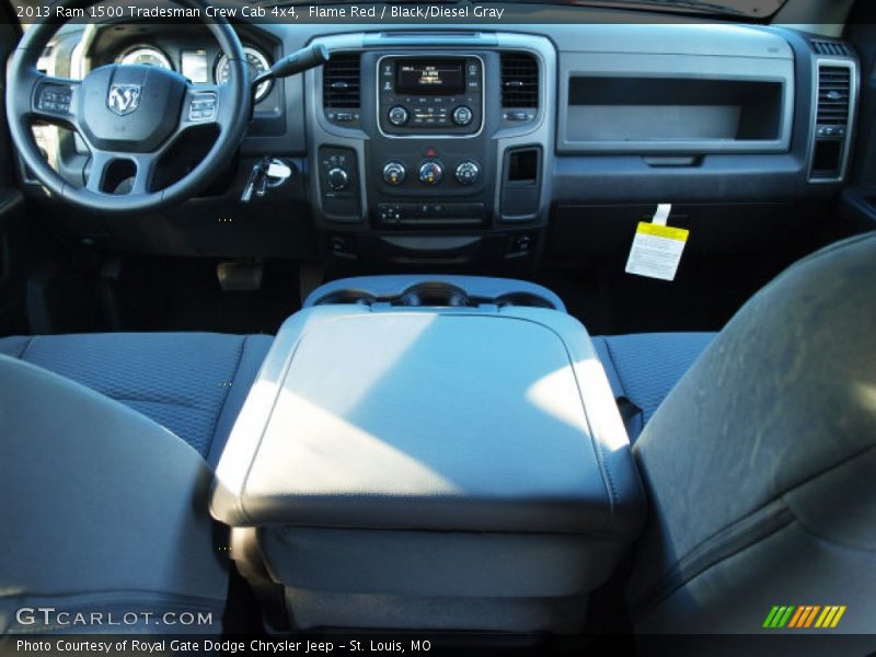 Flame Red / Black/Diesel Gray 2013 Ram 1500 Tradesman Crew Cab 4x4