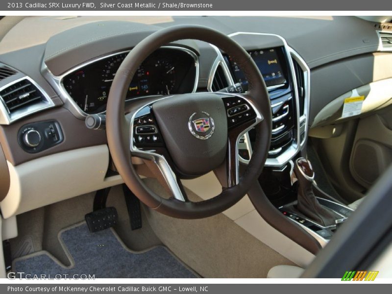 Silver Coast Metallic / Shale/Brownstone 2013 Cadillac SRX Luxury FWD