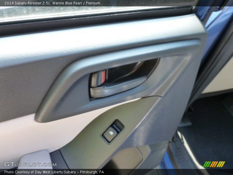 Marine Blue Pearl / Platinum 2014 Subaru Forester 2.5i