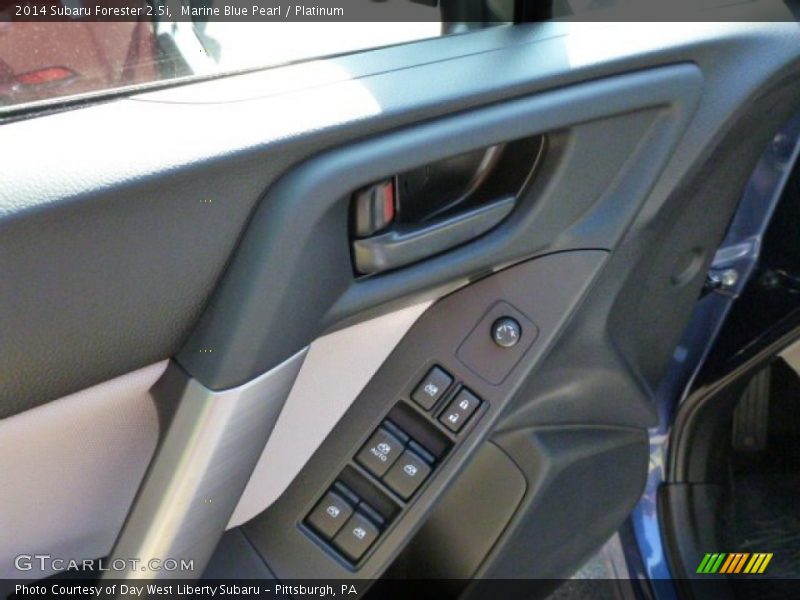 Marine Blue Pearl / Platinum 2014 Subaru Forester 2.5i
